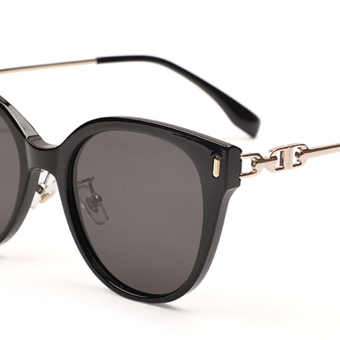 Classic Square Black Acetate Sunglasses
