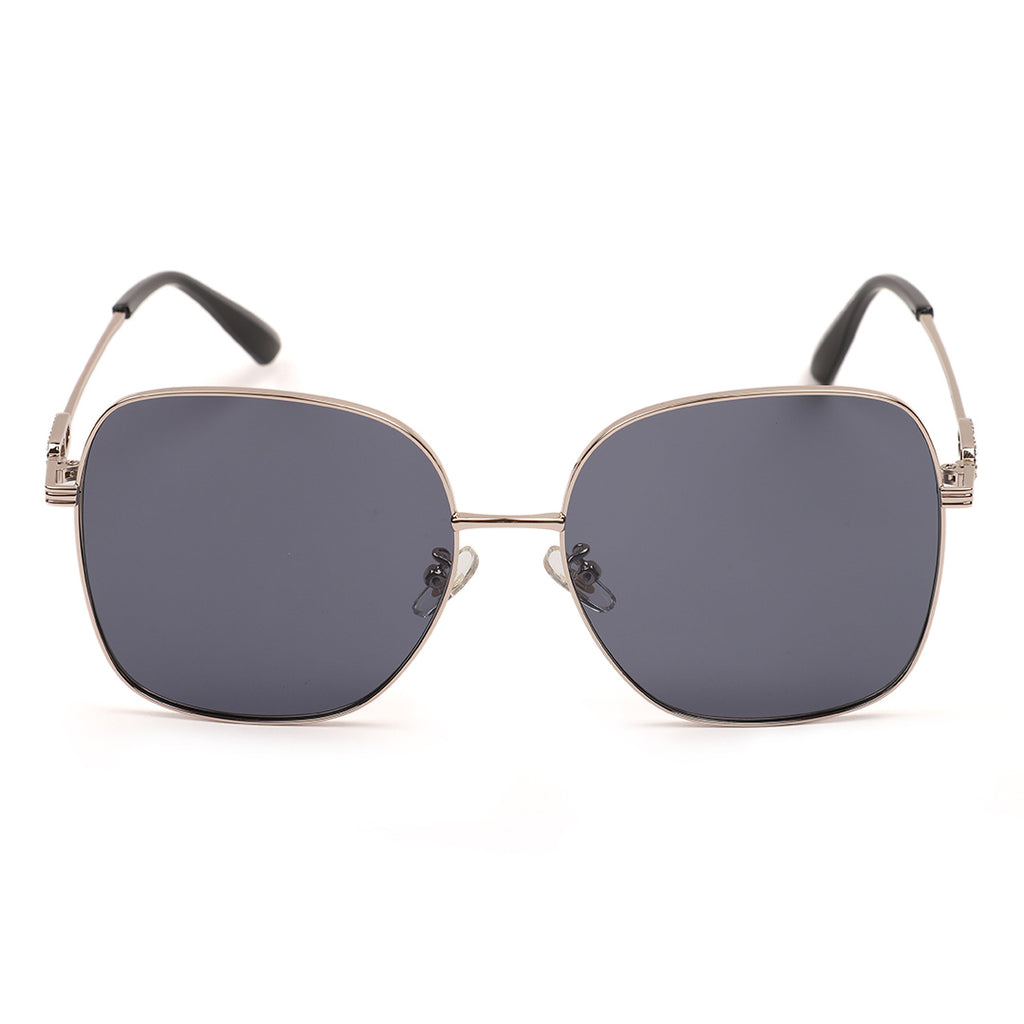 Modern Oversized Square Metal Sunglasses