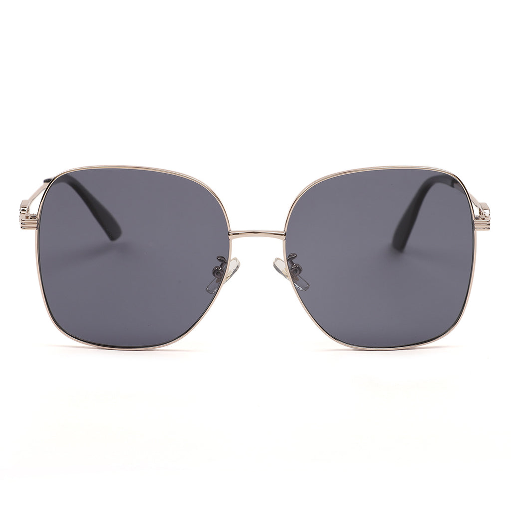 Modern Oversized Square Metal Sunglasses