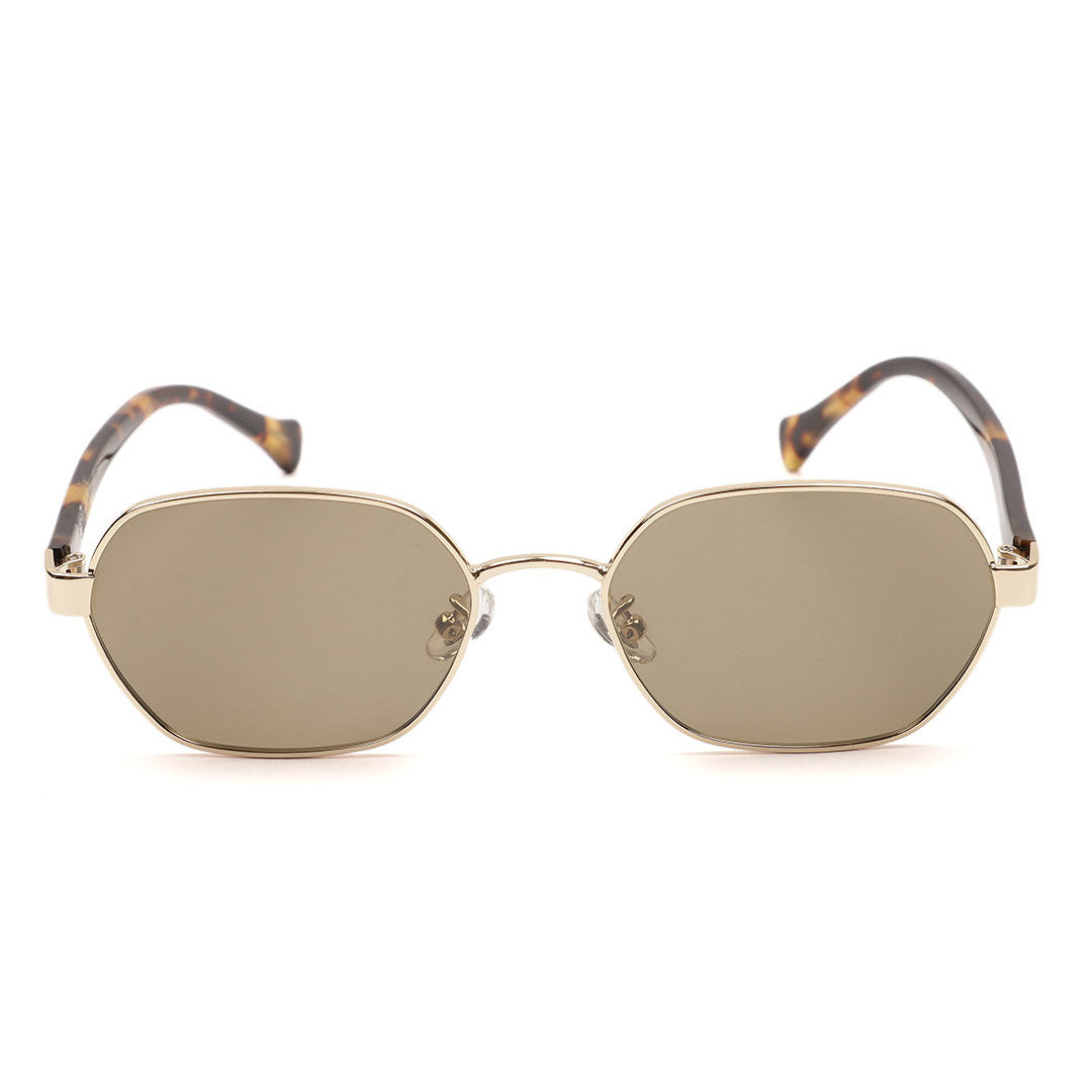 Minimalist Oval Silver Frame Sunglasses
