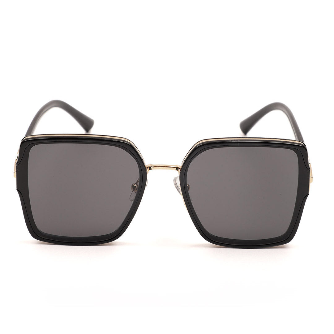 White Frame Square Statement Sunglasses