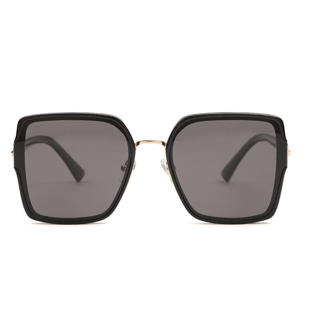 White Frame Square Statement Sunglasses