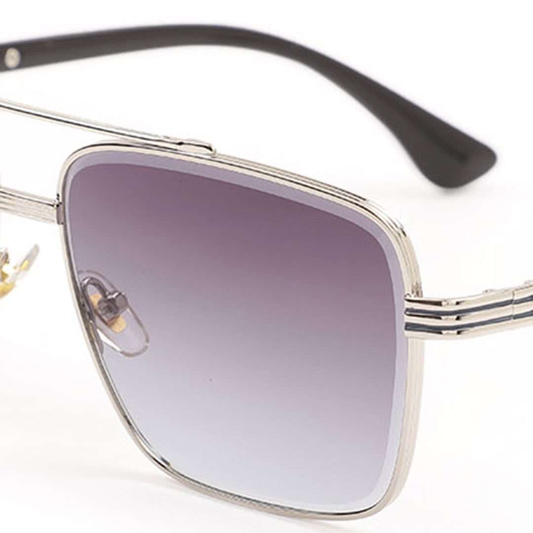 Square Aviator Double Bridge Sunglasses