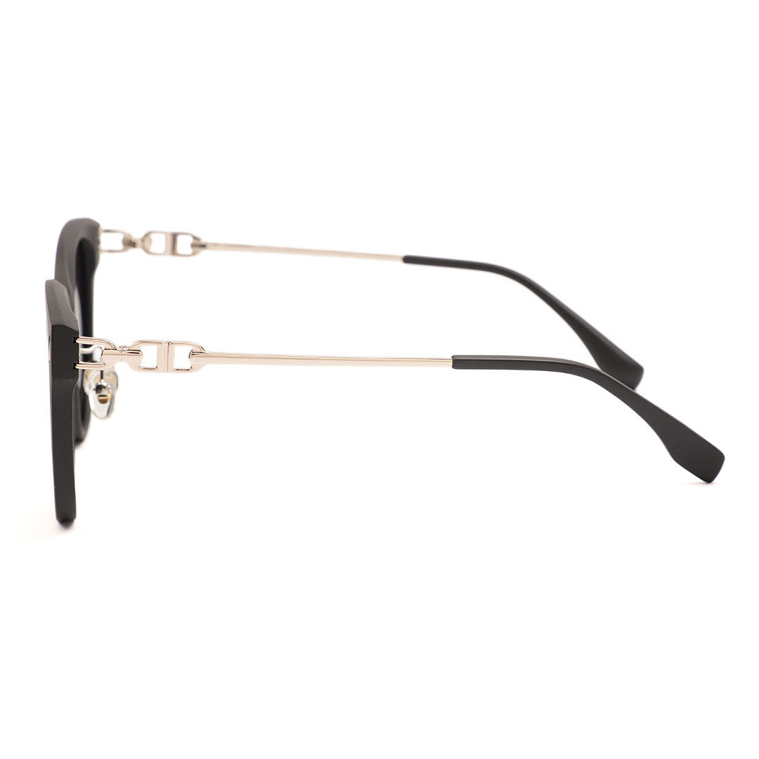 Classic Square Black Acetate Sunglasses