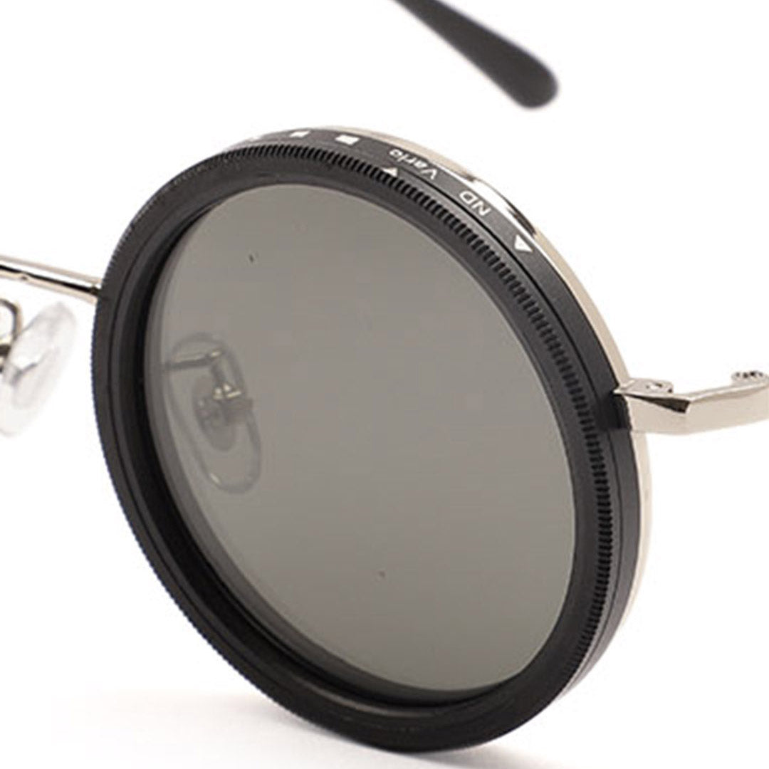 Vintage Round Metal Bridge Sunglasses