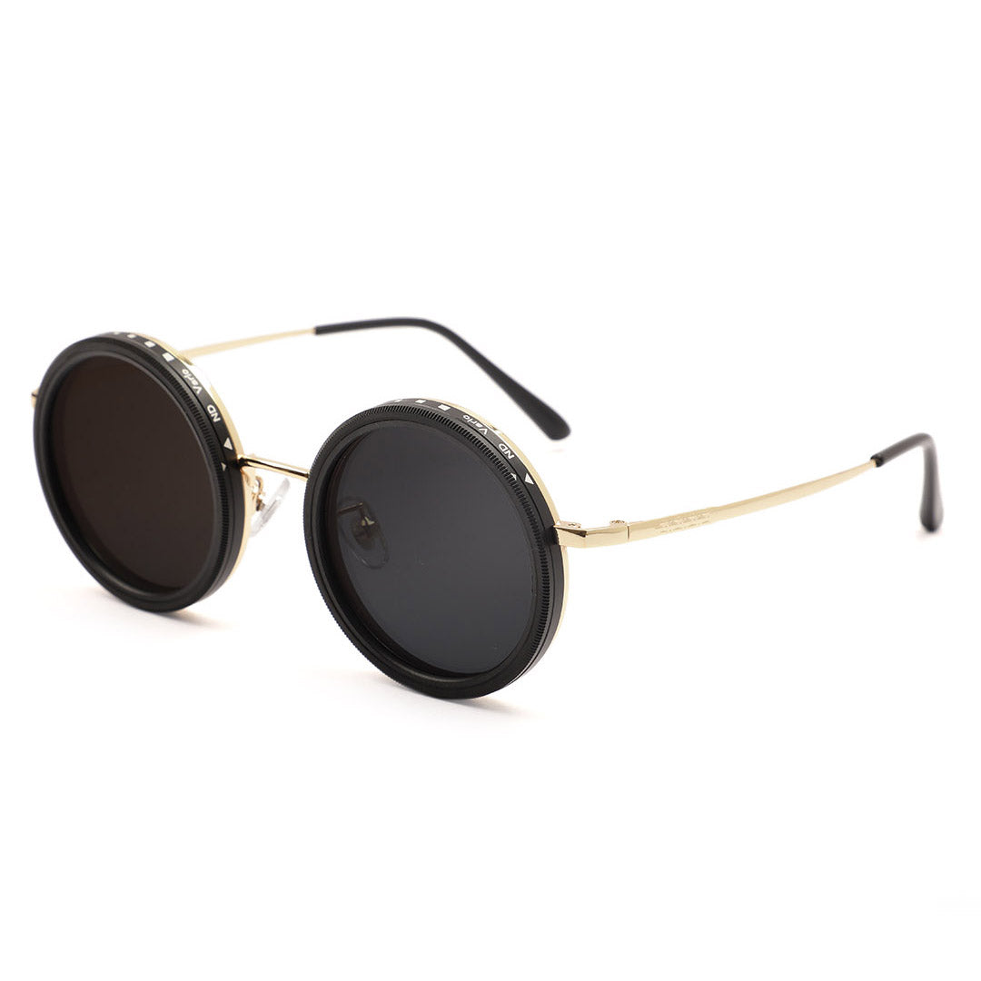 Vintage Round Metal Bridge Sunglasses