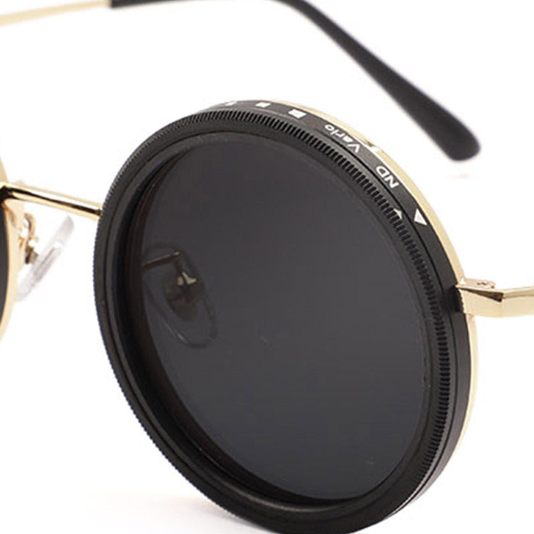 Vintage Round Metal Bridge Sunglasses