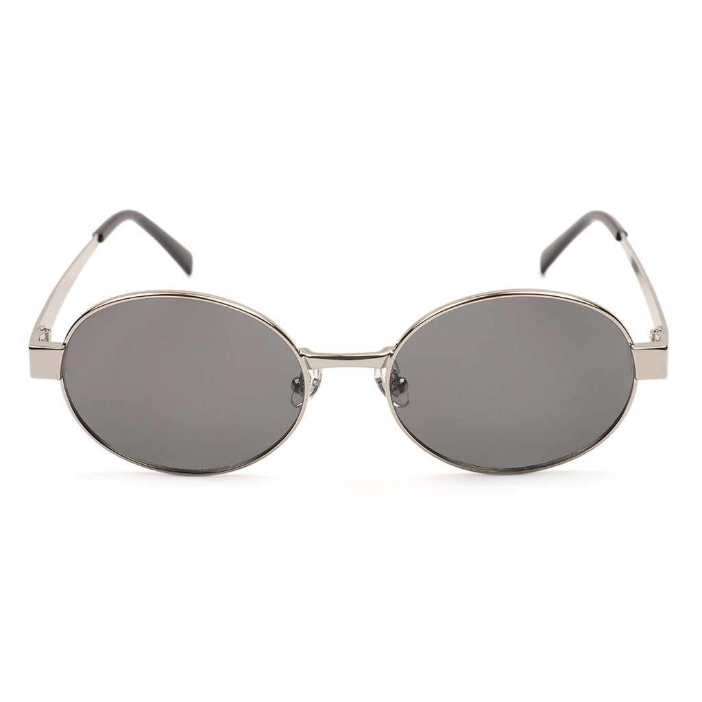 Sleek Round Metal Frame Sunglasses
