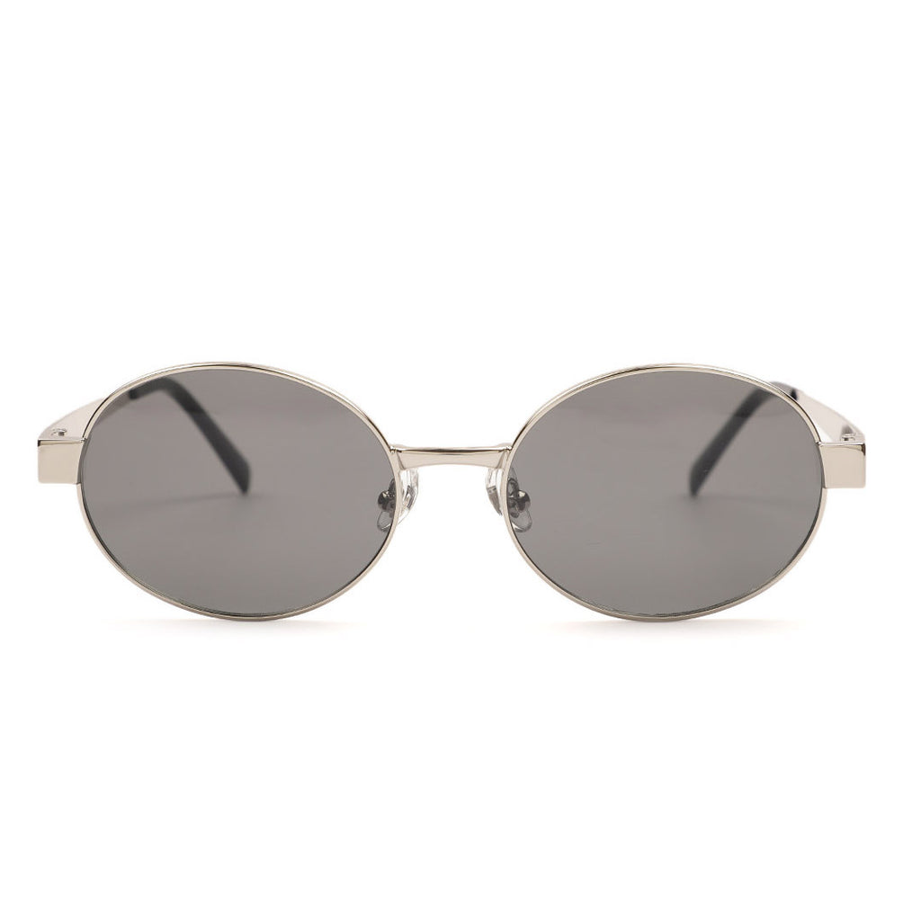 Sleek Round Metal Frame Sunglasses
