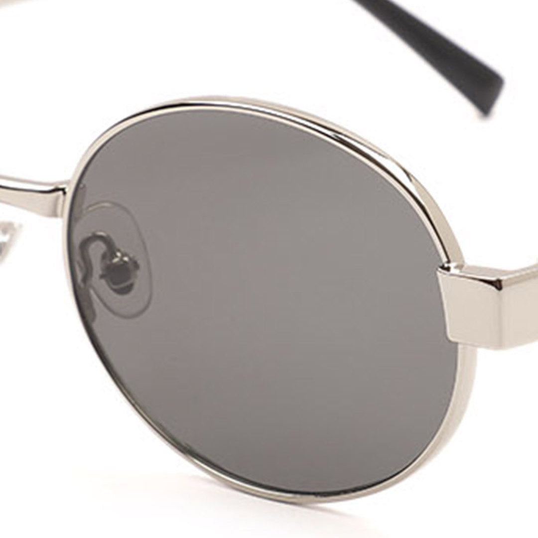 Sleek Round Metal Frame Sunglasses