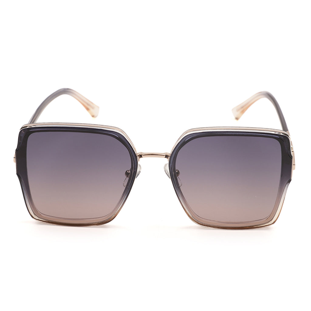 White Frame Square Statement Sunglasses