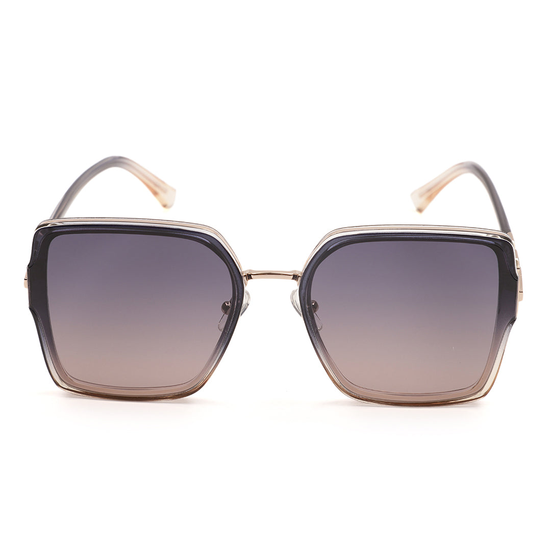 White Frame Square Statement Sunglasses