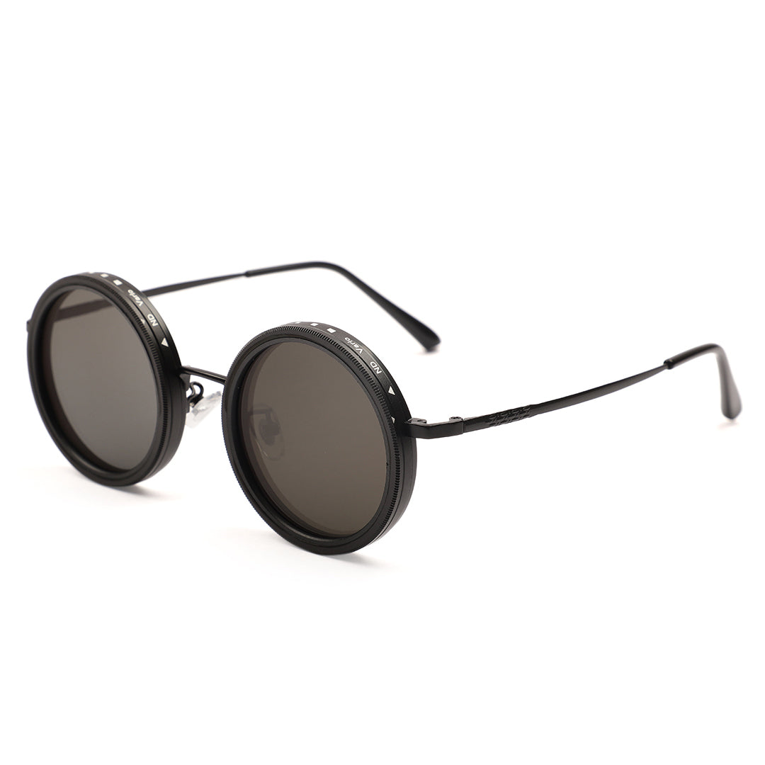 Vintage Round Metal Bridge Sunglasses
