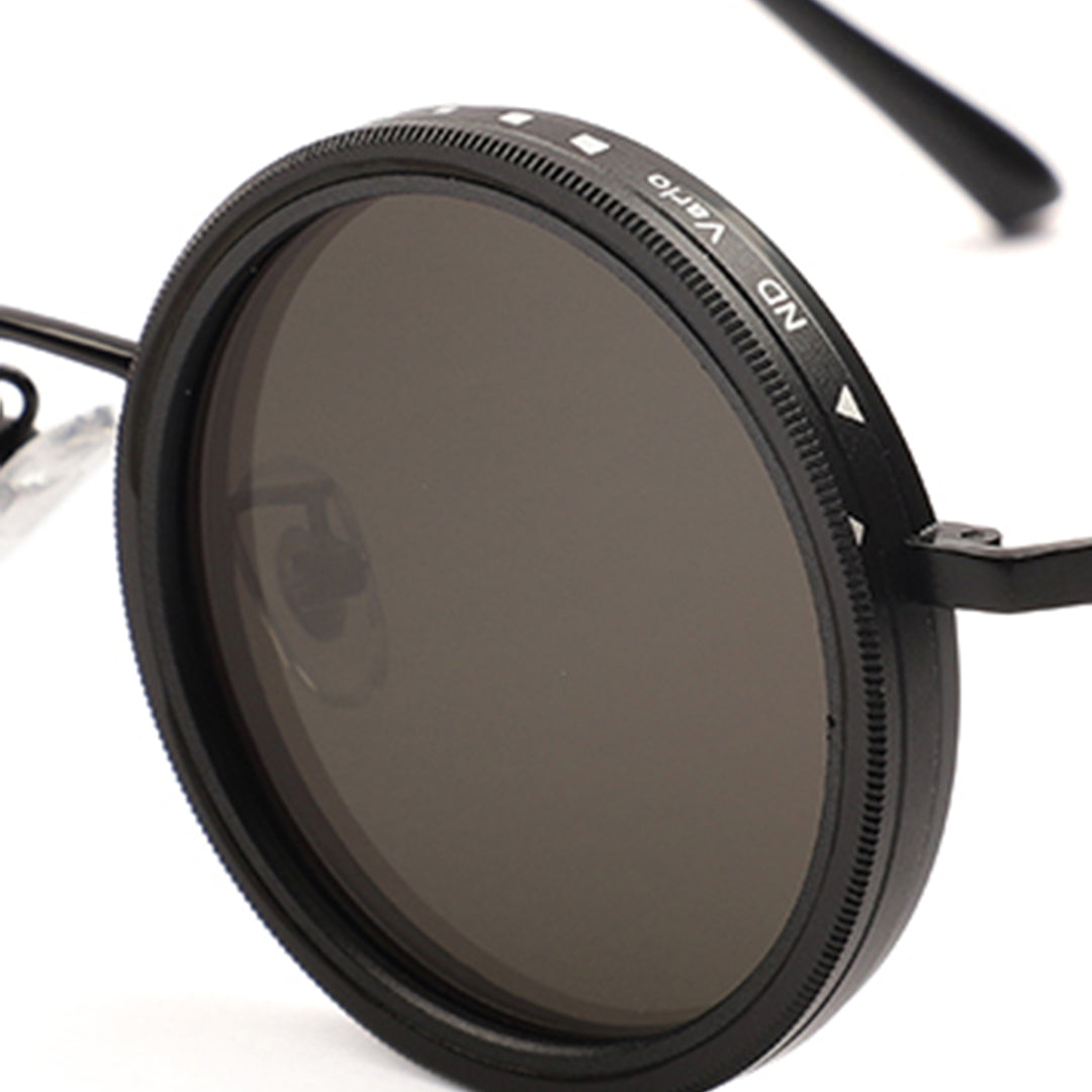 Vintage Round Metal Bridge Sunglasses